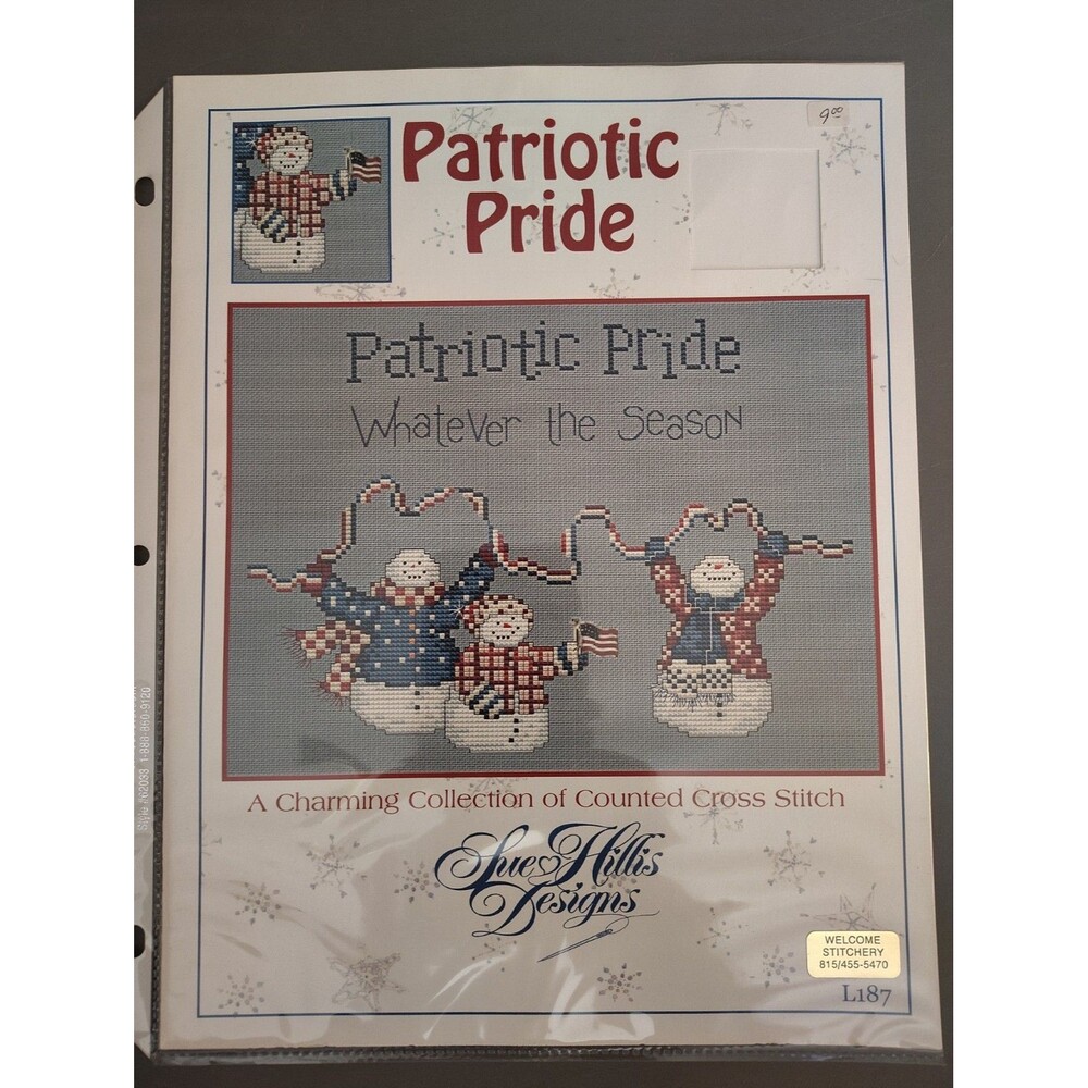 Sue Hillis Designs PATRIOTIC PRIDE Cross Stitch Pattern New Chart Only L187